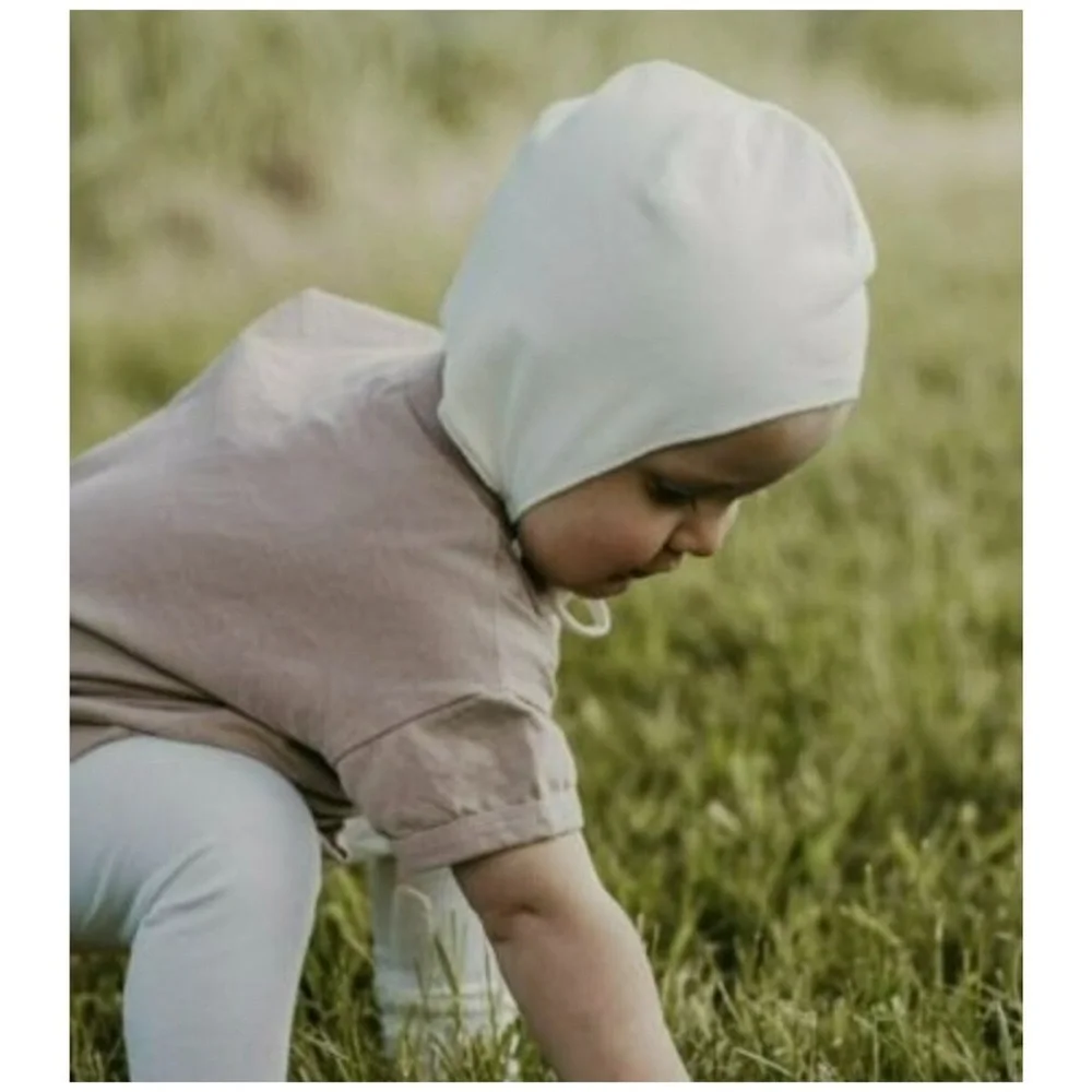 The Simple Folk | Organic Cotton Essential Bonnet Blush | 0/6 M